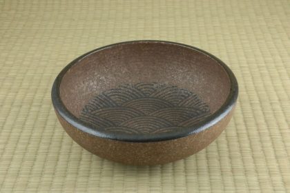 Bowl - Earth Nami Mon  - 23.7 x 7.8cmh