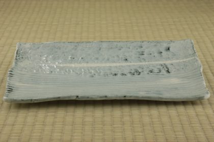 Plate - Oblong - Grey Hake - 33 x 14.5cm